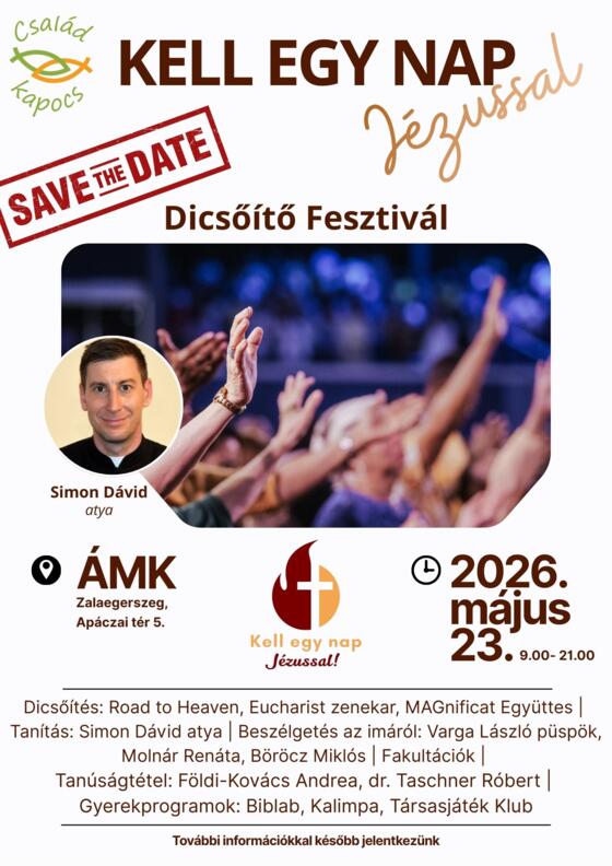 Kell egy nap Jézussal! Kell egy nap Jézussal!